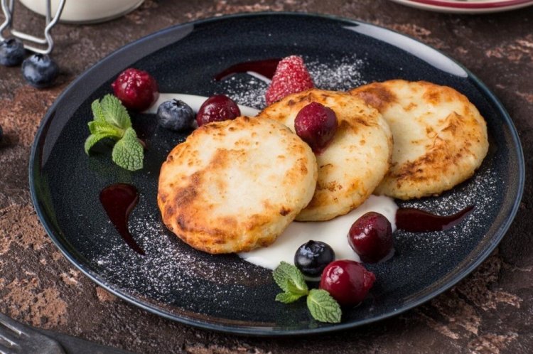 Syrniki with Polenta, No Flour