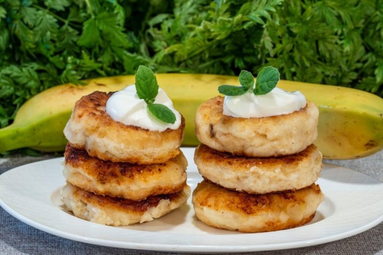 Syrniki with Banana, No Flour