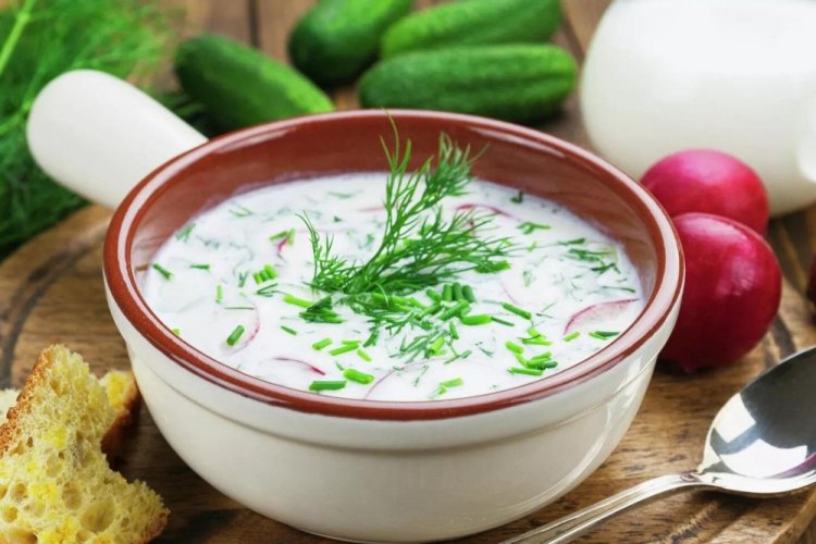 Aderezo de yogur para okroshka
