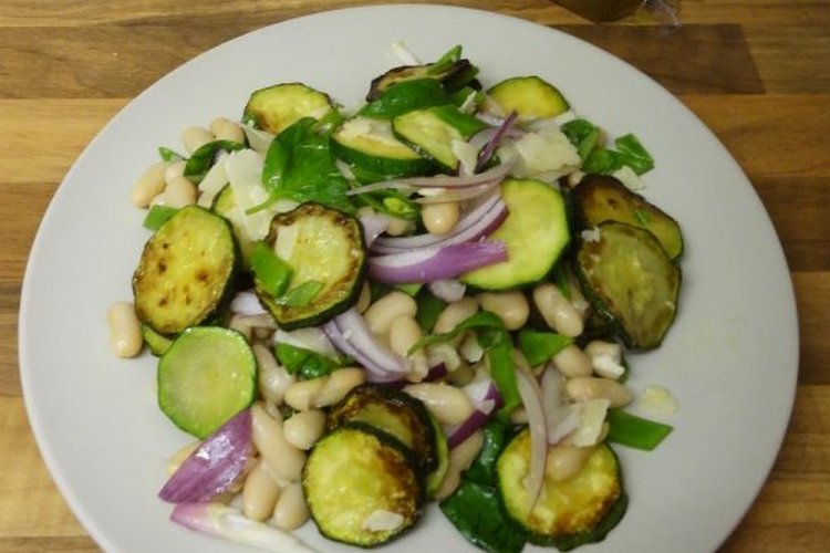 Ensalada de calabacín y judías
