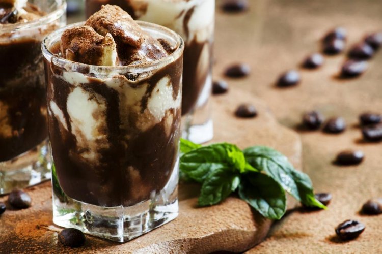 Cold Coffee with Chocolate and Ice Cream