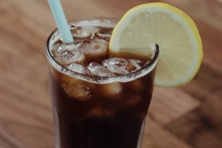 Cold Coffee with Coca-Cola and Juice