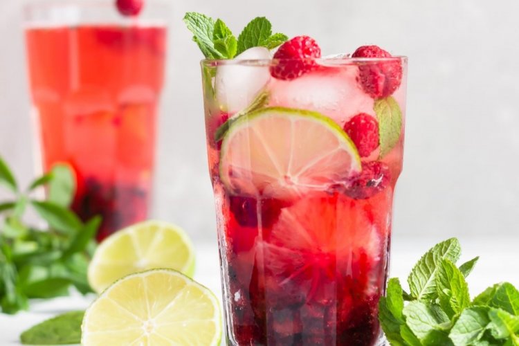 Mojito de frambuesa