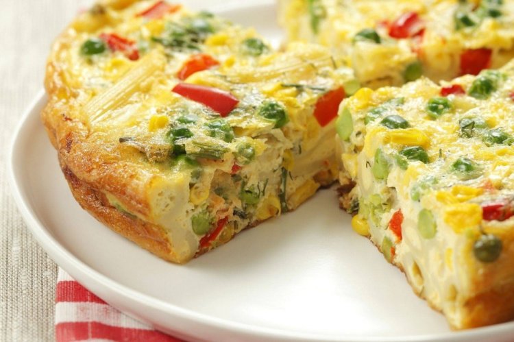 Vegetable Frittata in the Oven