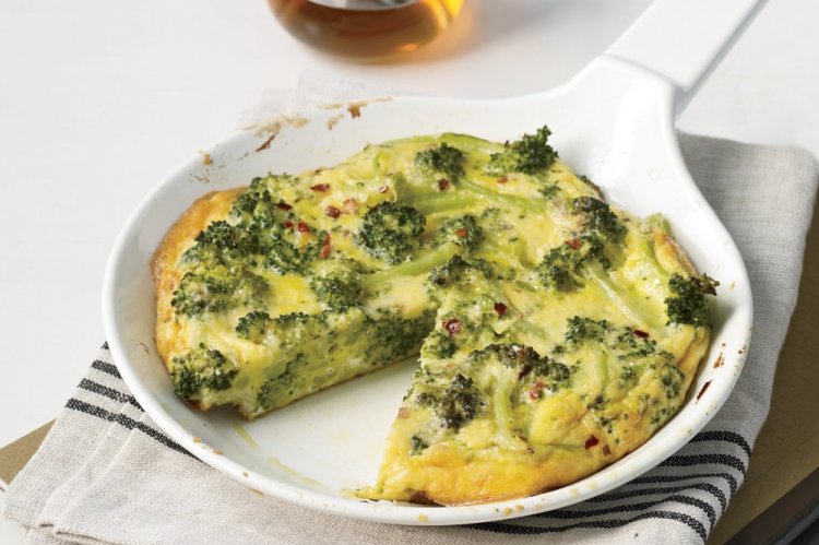 Broccoli and Cauliflower Frittata