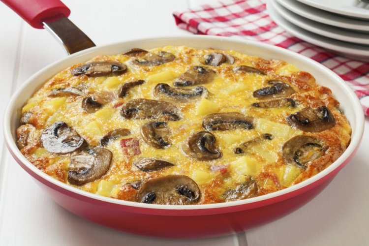 Bacon and Mushroom Frittata