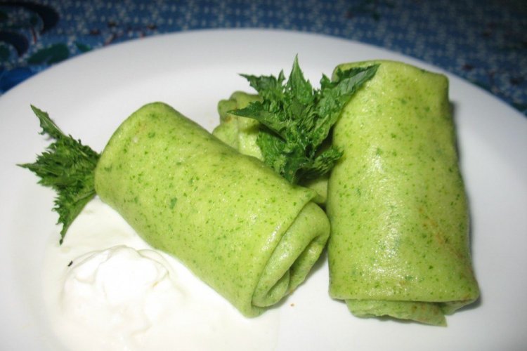 Green Parsley Pancakes