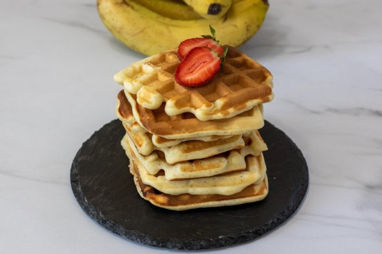 Banana Waffles with Protein