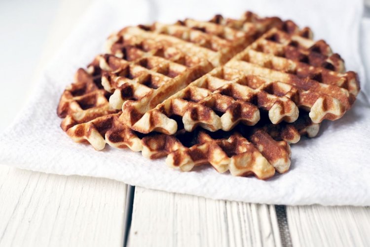 Lenten Banana Waffles