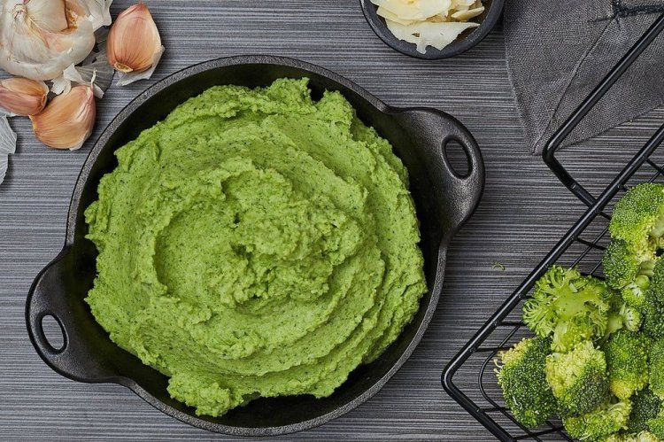 Puré de coliflor y brócoli
