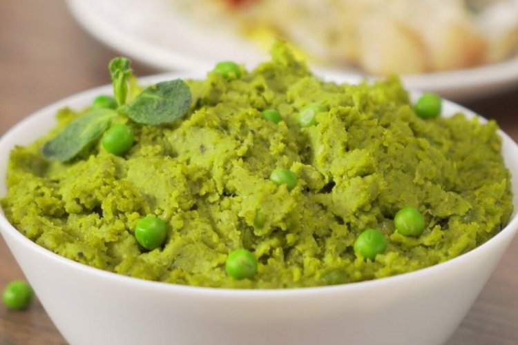 Puré de guisantes con menta