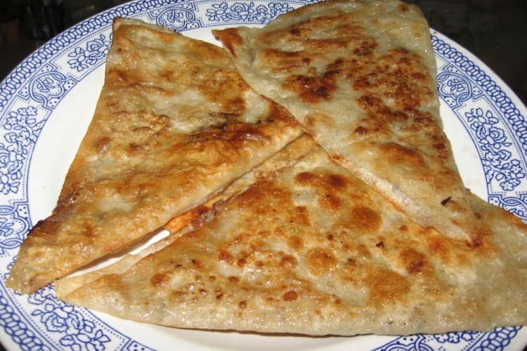 Lavash Chebureki with Ham and Cheese