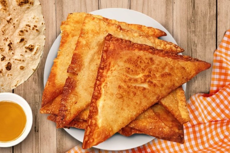 Triangular Lavash Chebureki