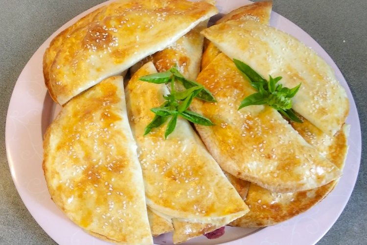 Lavash Chebureki with Cottage Cheese