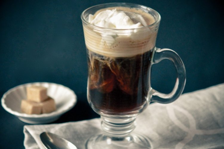 Café irlandés sin alcohol