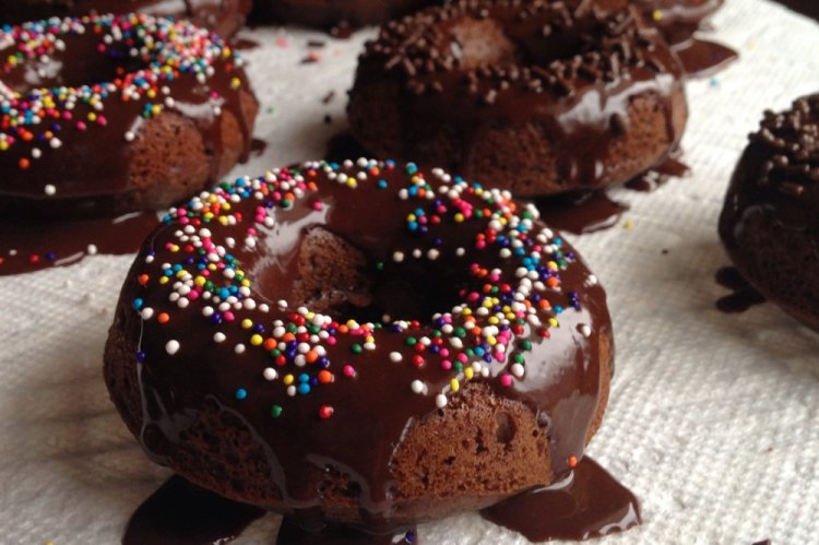 Chocolate Donuts in a Waffle Maker