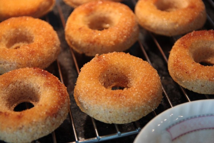 Lemon Donuts in a Waffle Maker