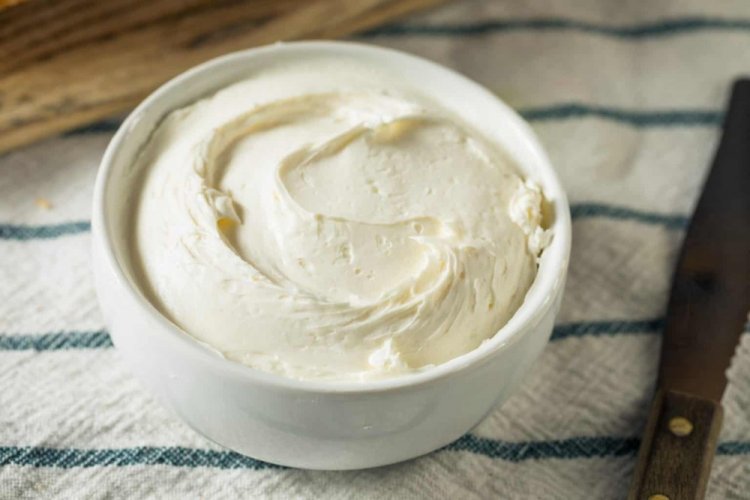 Ricotta Cream with Condensed Milk and Cream for Cake