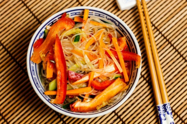 Funchoza and Bell Pepper Salad
