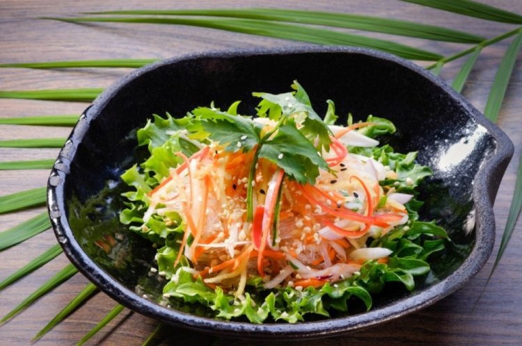 Funchoza and Radish Salad