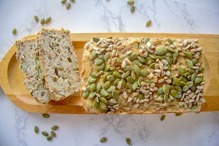 Green Buckwheat Bread with Psyllium and Honey