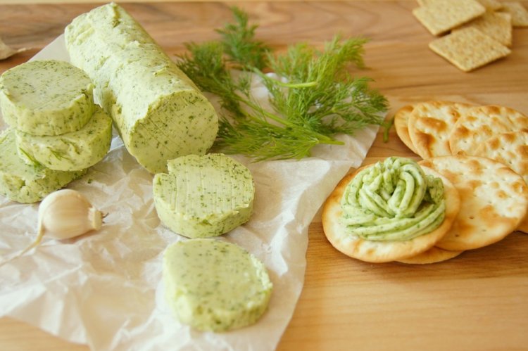 Green Garlic Scape Butter