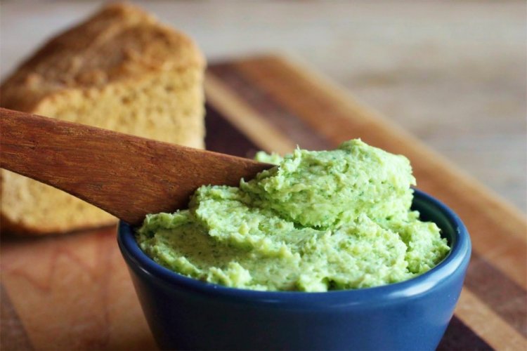 Garlic Scape and Herb Butter
