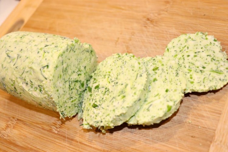 Frozen Garlic Scape Butter