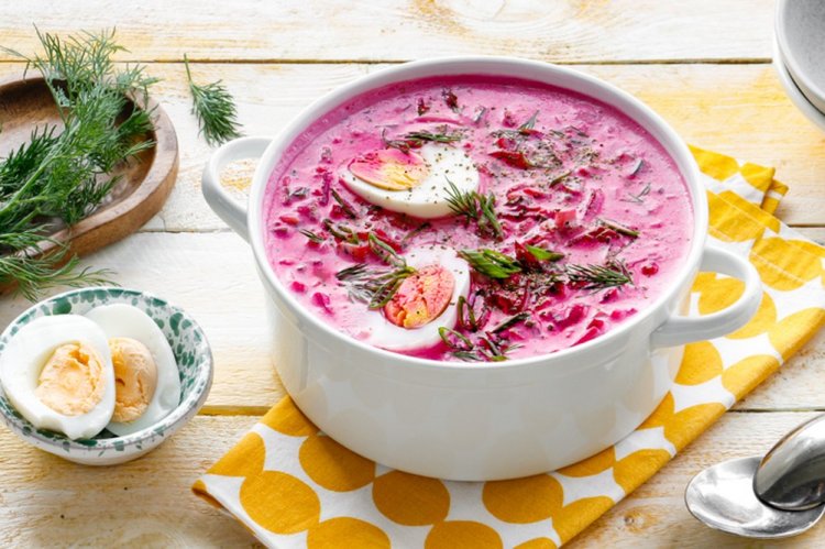 Kholodnik with Fried Mushrooms