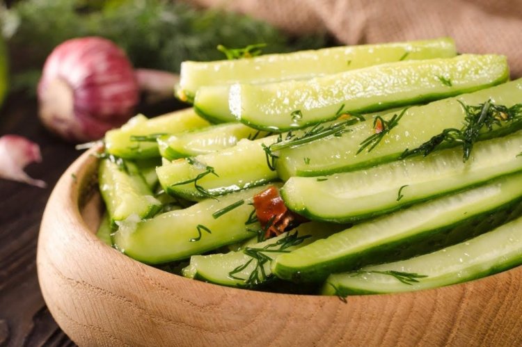 Lightly Salted Zucchini with Cucumbers