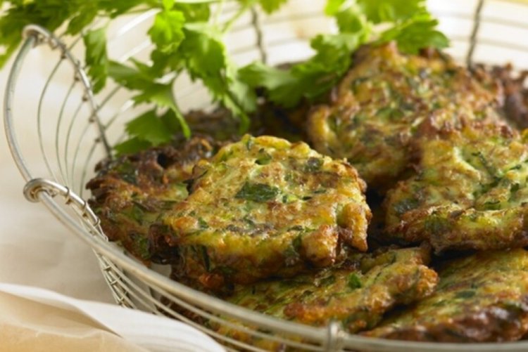 Tortitas de berenjena con calabacín