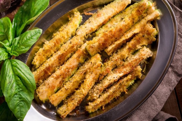 Breaded Zucchini in an Air Fryer