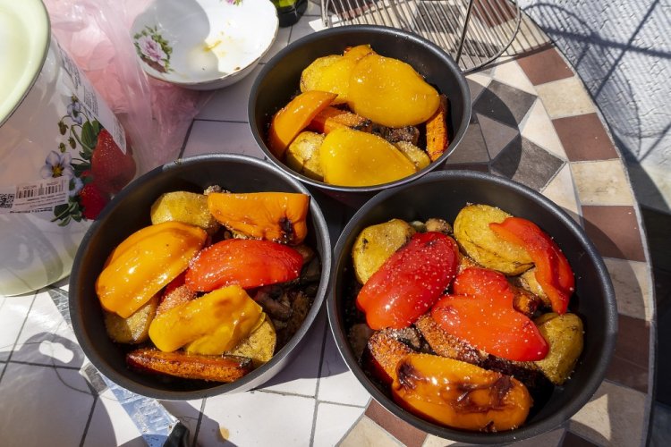 Baked Vegetables in a Tandoor