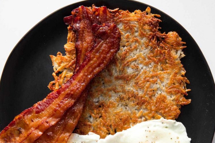 Hash Browns with Bacon and Cheese