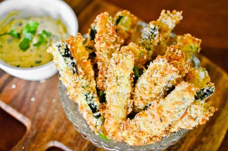 Eggplant in Cheese Breading in Air Fryer
