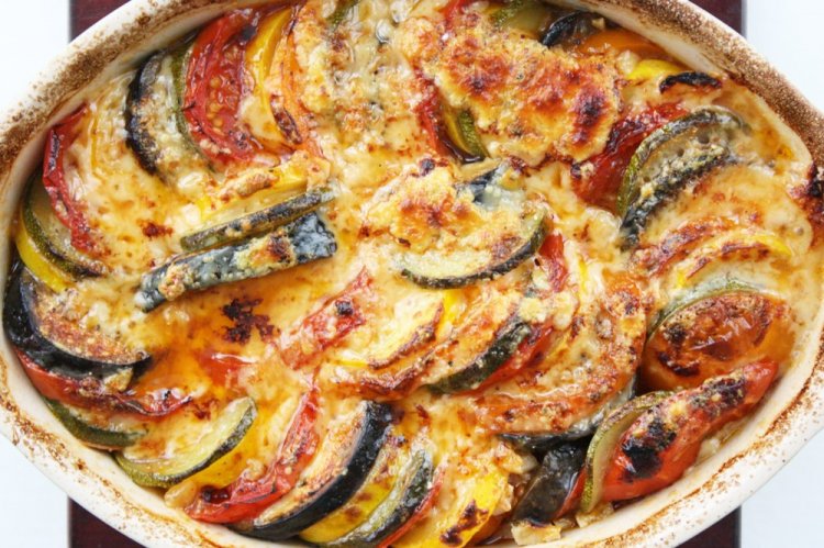 Eggplant with Zucchini in Air Fryer