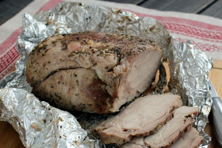 Air Fryer Pork in Foil
