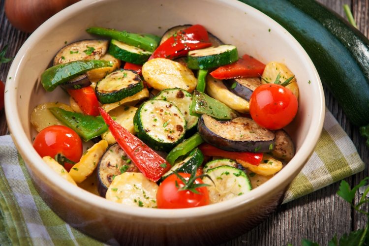 Marinated Vegetables in an Air Fryer