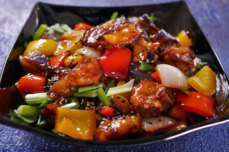 Vegetables with Soy Sauce in an Air Fryer