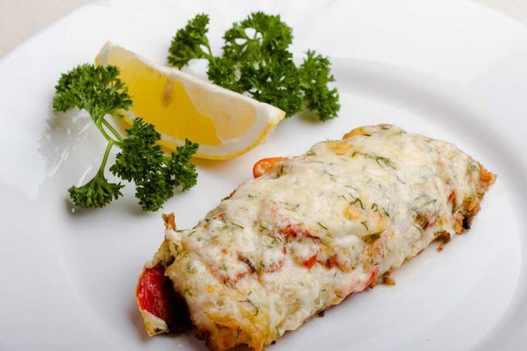 Pescado con mezcla congelada en freidora de aire