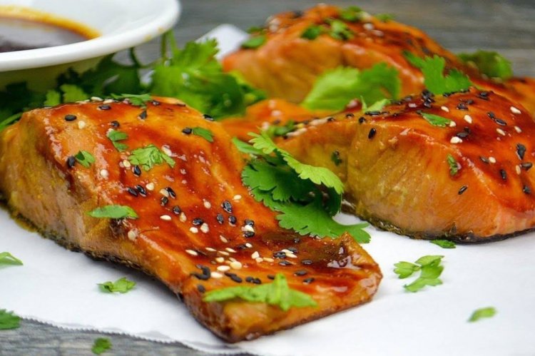 Pescado en adobo de mostaza en freidora de aire