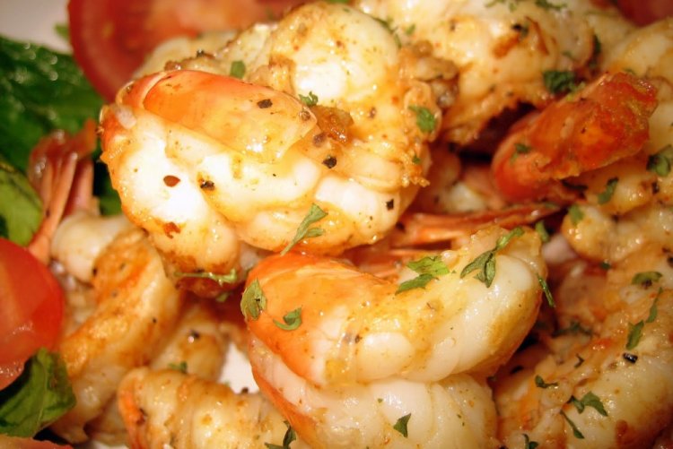 Camarones picantes en freidora de aire