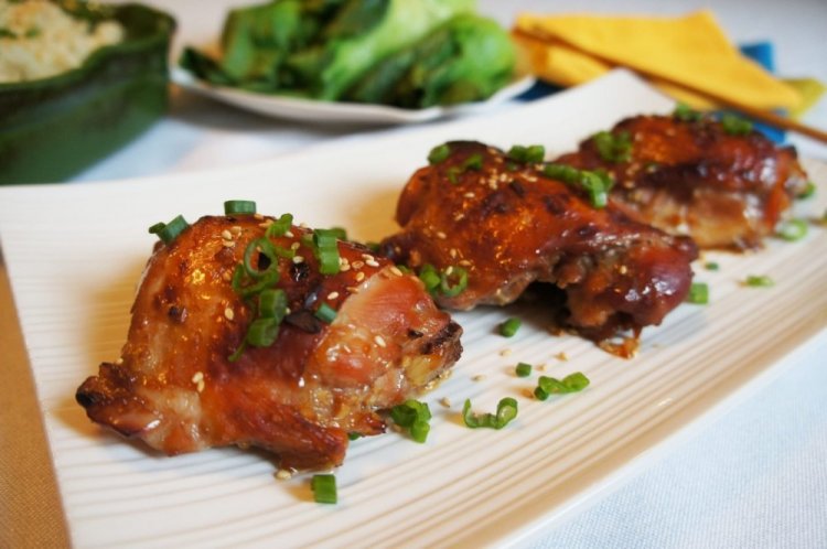 Chicken Thighs with Soy Sauce in an Air Fryer