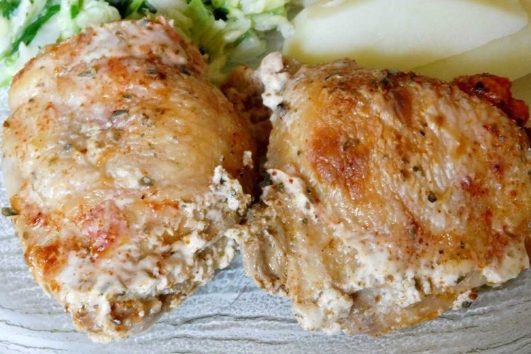Chicken Thighs in Kefir and Soy Sauce in an Air Fryer
