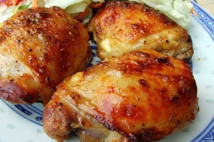 Chicken Thighs with Sour Cream in an Air Fryer