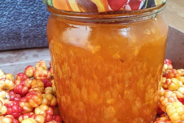 Thick Cloudberry Jam for Winter