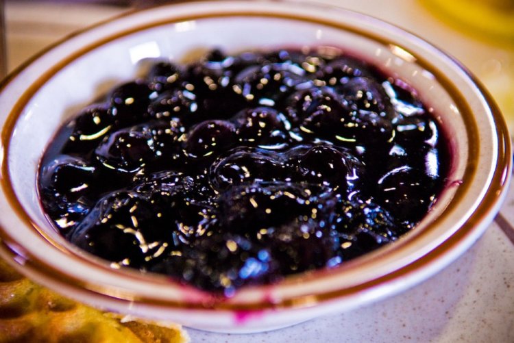 Blueberries in Their Own Juice for Winter