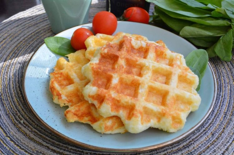 Cottage Cheese Waffles in a Waffle Maker
