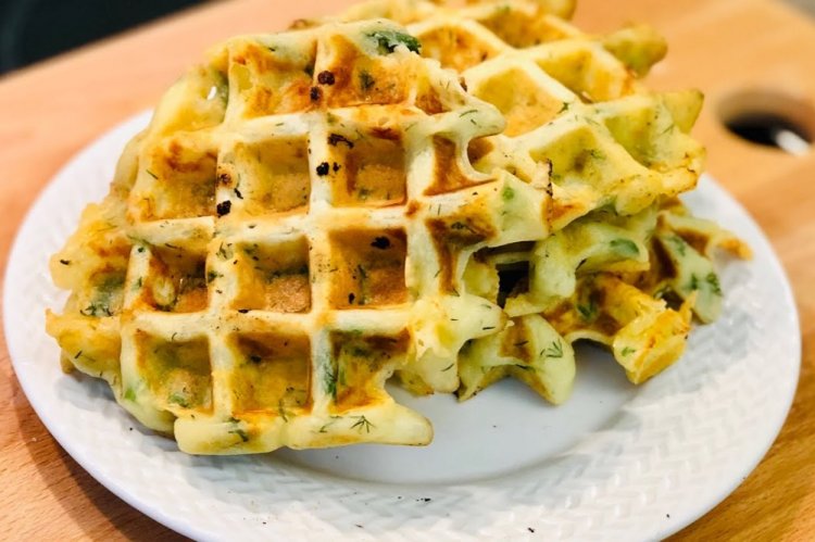 Herb Cheese Waffles