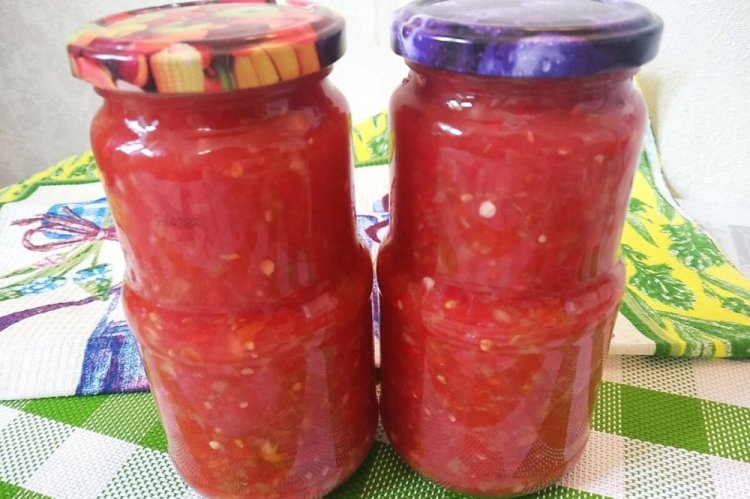 Ground Tomatoes without Vinegar for Winter